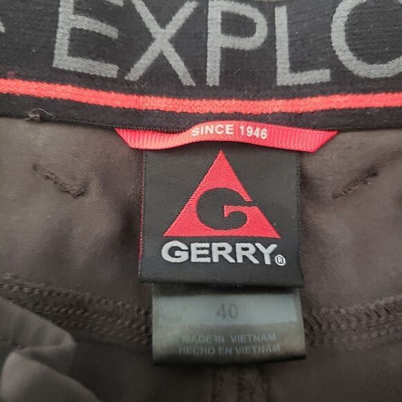 Gerry Men's Outdoor Hiking Quick-Dry Cargo Dark Grey Shorts Size 40 9" Inseam - Picture 3 of 12